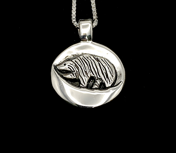 "Bear Foraging Moon" Necklace - Jeff Mckenzie